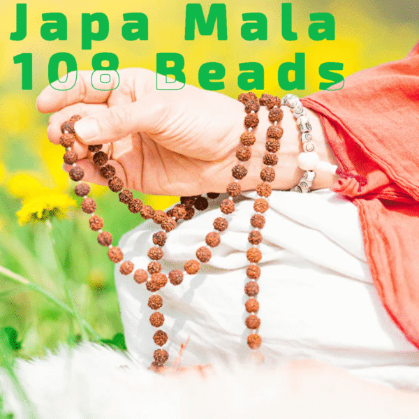 Natural Original 5 Mukhi Rudraksha Mala 108 Beads + 1 | 5 Face Japa Mala for Prayer (8 mm) - Image 3
